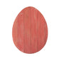18" X 14" Red Reclaimed Wood Egg Shaped Wall Decor