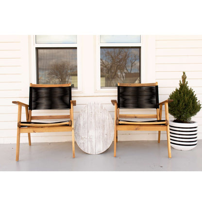 18" X 14" White Reclaimed Wood Egg Shaped Wall Decor