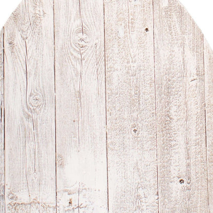 24" Rustic White Wash Wood Large Egg
