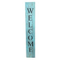 5' Rustic Light Aqua Blue Front Porch Welcome Sign