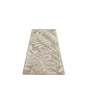 6' Gray And Ivory Floral Indoor Outdoor Runner Rug
