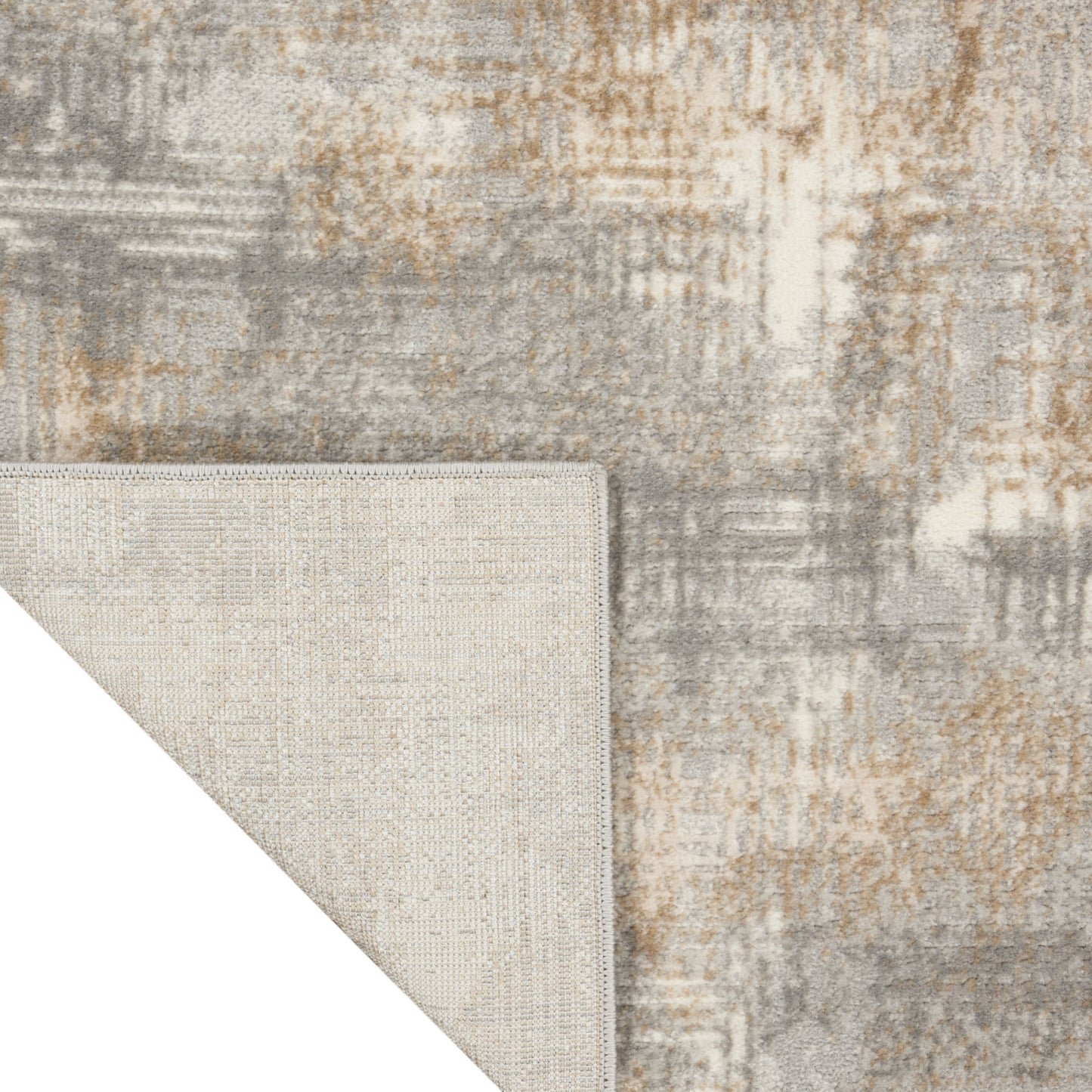 6' X 9' Ivory And Blue Indoor Outdoor Area Rug