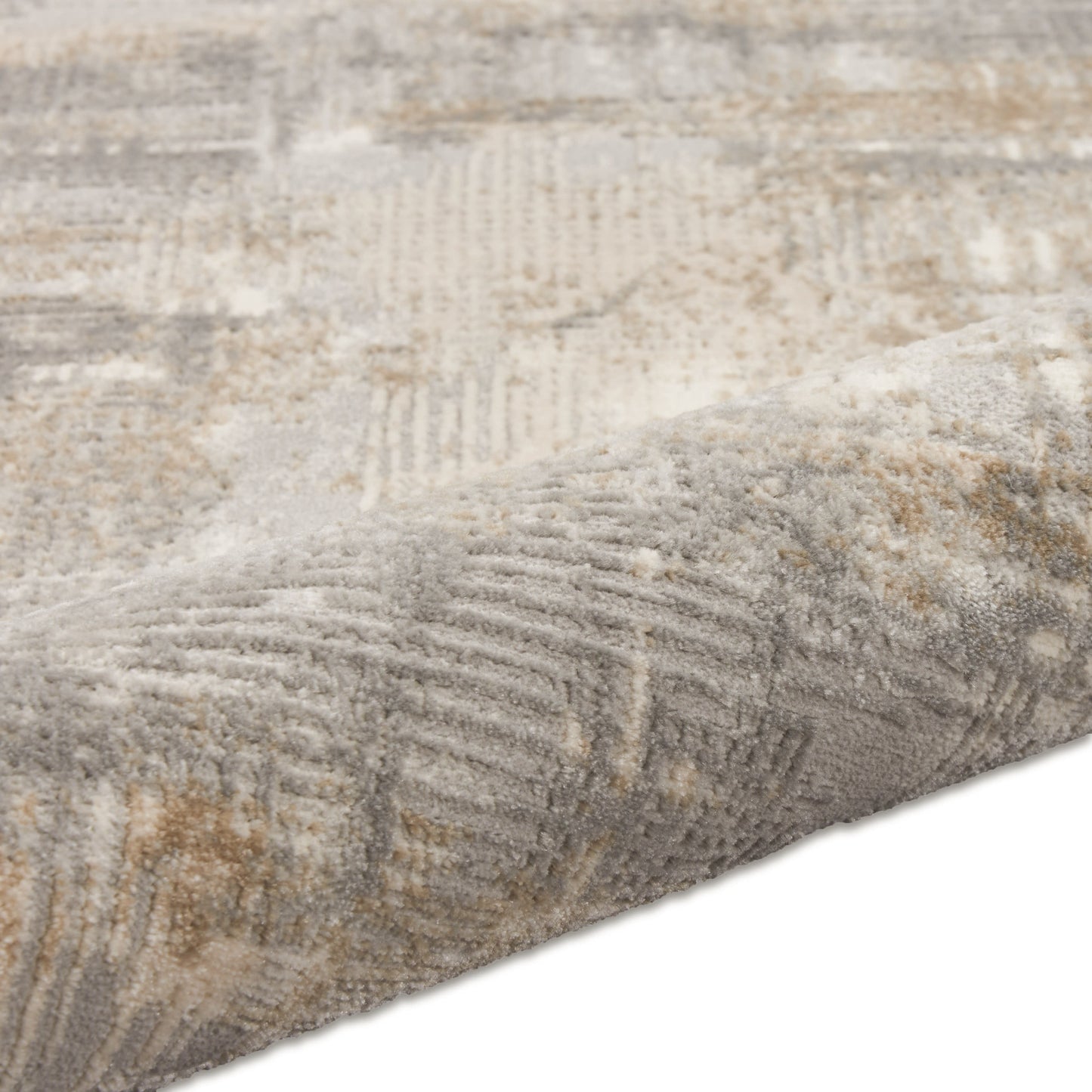 6' X 9' Ivory And Blue Indoor Outdoor Area Rug