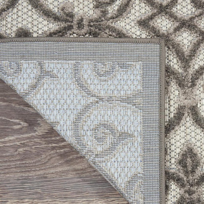 8' Gray Indoor Outdoor Area Rug