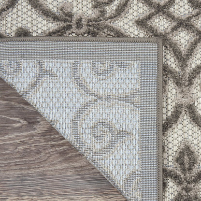 8' Gray Indoor Outdoor Area Rug