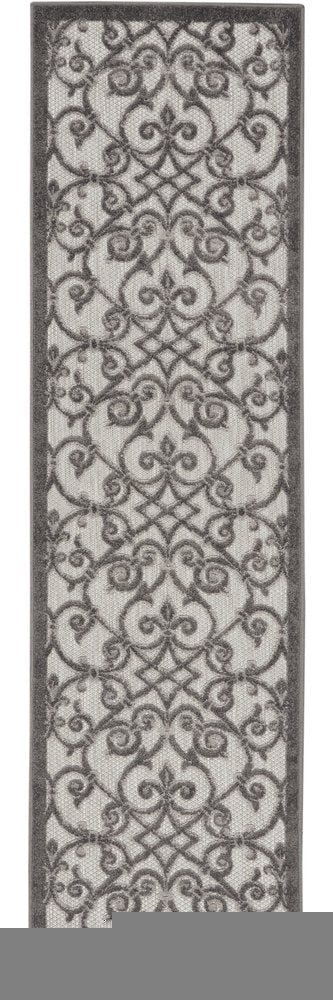 8' Gray Indoor Outdoor Area Rug