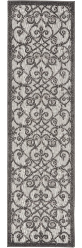 8' Gray Indoor Outdoor Area Rug