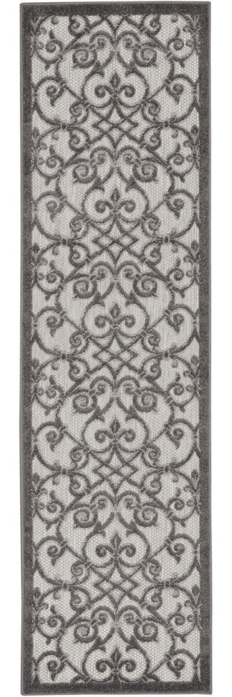 8' Gray Indoor Outdoor Area Rug