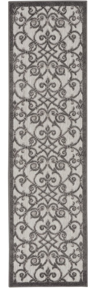 8' Gray Indoor Outdoor Area Rug