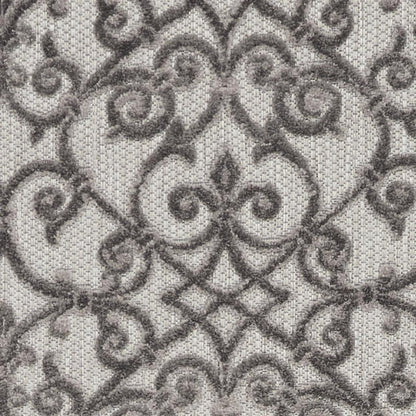 8' Gray Indoor Outdoor Area Rug