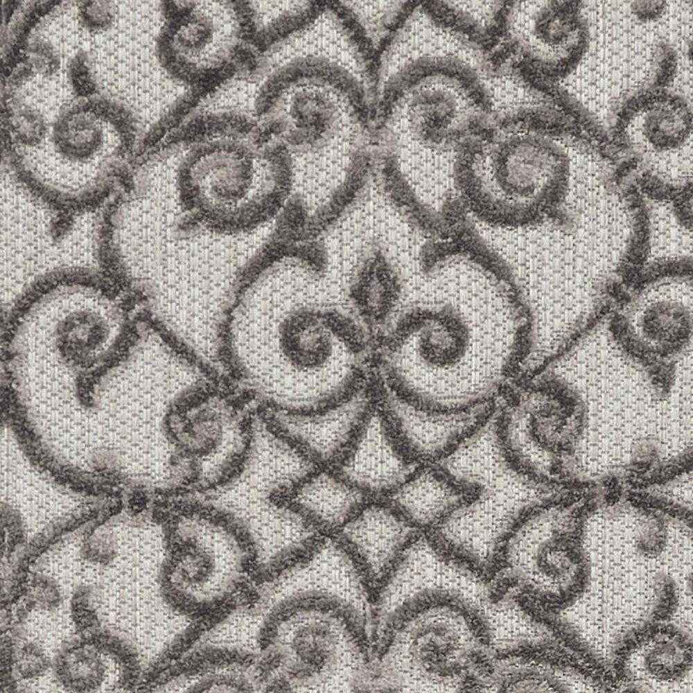 8' Gray Indoor Outdoor Area Rug