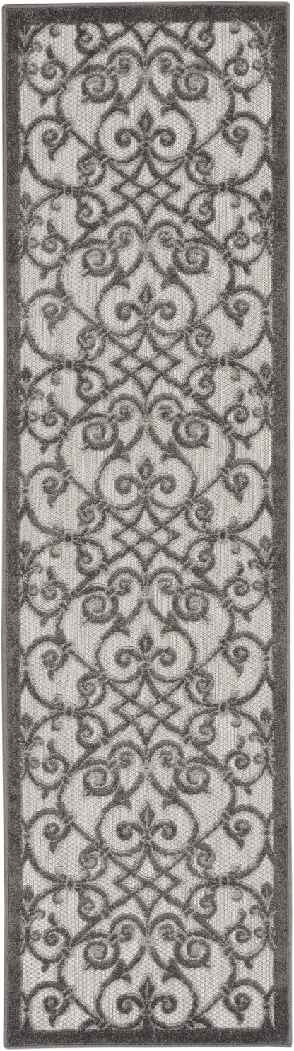 6' Gray Indoor Outdoor Area Rug