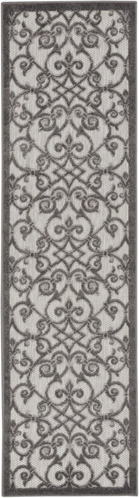 8' Gray Indoor Outdoor Area Rug