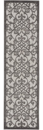 8' Gray Indoor Outdoor Area Rug