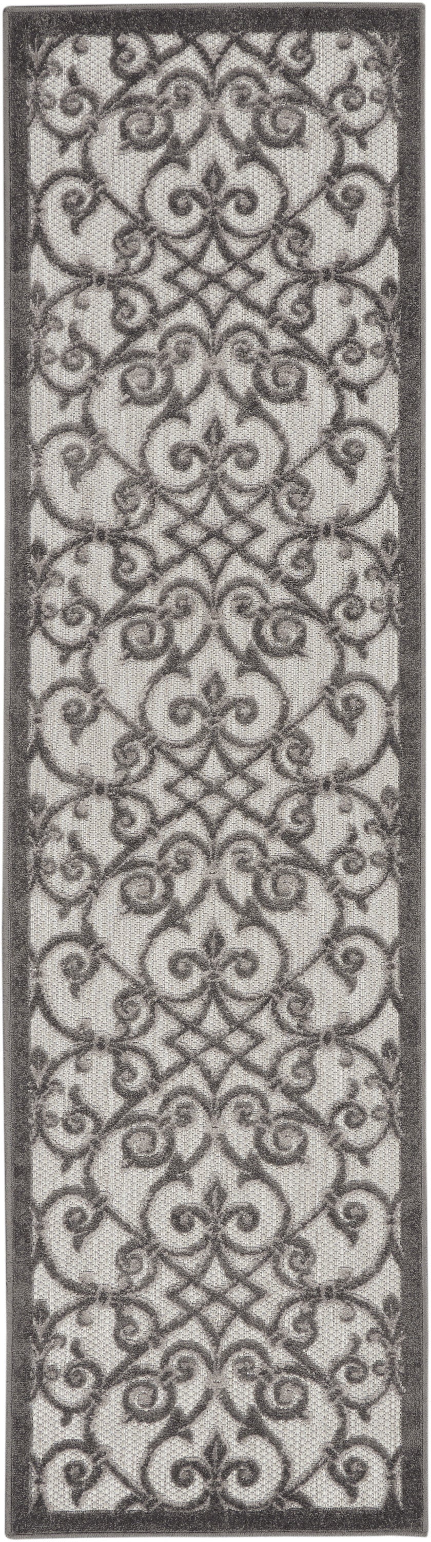 6' Gray Indoor Outdoor Area Rug
