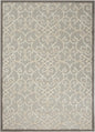 4' X 6' Gray And Ivory Indoor Outdoor Area Rug