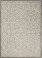 4' X 6' Gray And Ivory Indoor Outdoor Area Rug