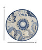 4' X 6' Blue And Gray Indoor Outdoor Area Rug