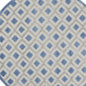 4' X 6' Blue And Gray Indoor Outdoor Area Rug