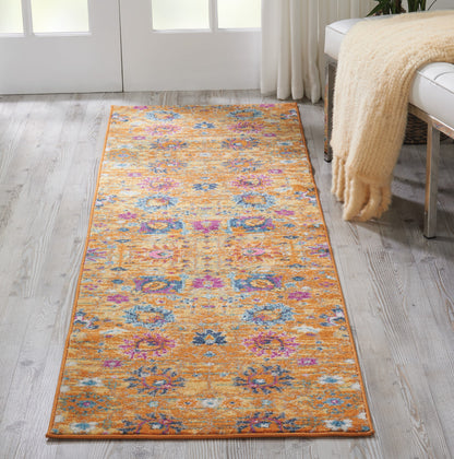 7' X 10' Sunset Floral Power Loom Area Rug