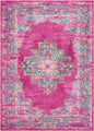 10' Fuchsia Power Loom Runner Rug