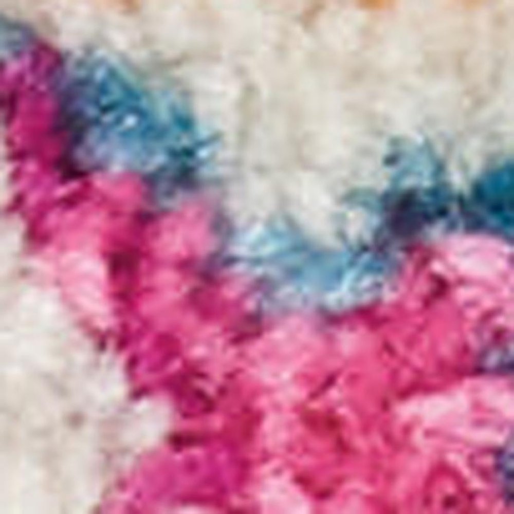 8' Gray And Gold Medallion Distressed Runner Rug