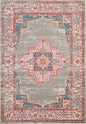 5' X 7' Gray Power Loom Area Rug