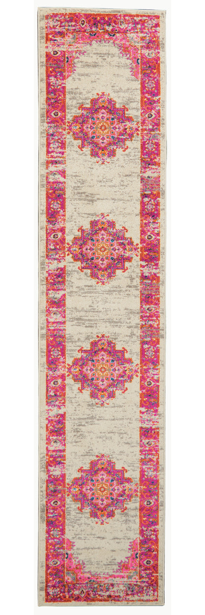 5' X 7' Fuchsia Power Loom Area Rug