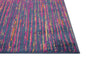 5' X 7' Blue And Pink Abstract Power Loom Area Rug