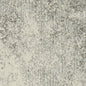 6' Gray And Ivory Abstract Runner Rug