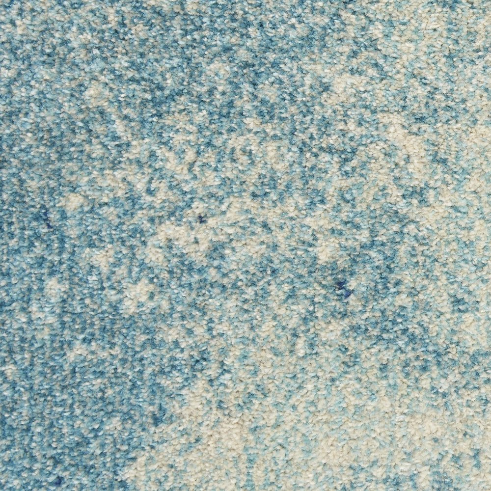 2' X 3' Blue And Ivory Abstract Area Rug