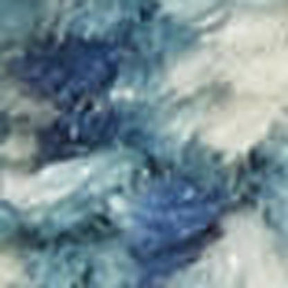 8' X 10' Blue And Ivory Abstract Area Rug