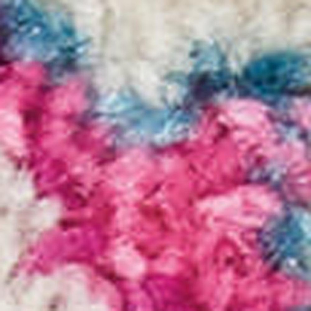 8' Gray And Gold Medallion Distressed Runner Rug