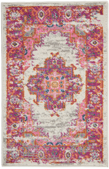 5' X 7' Fuchsia Power Loom Area Rug