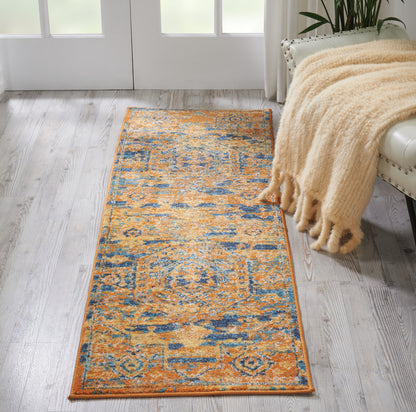 8' Sunset Power Loom Runner Rug