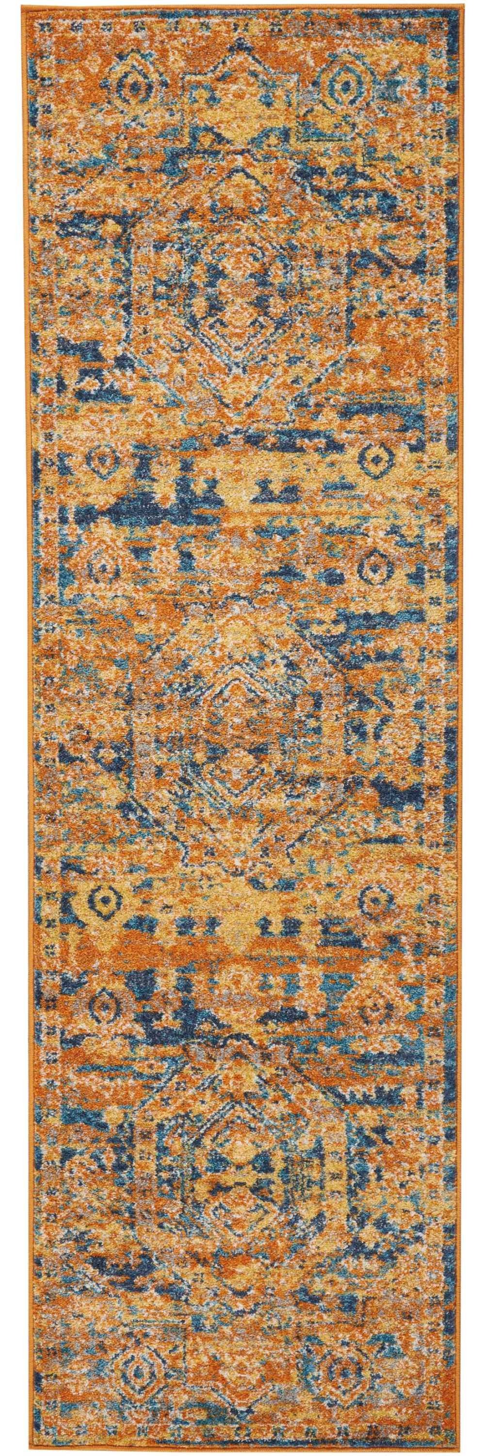 8' Sunset Power Loom Runner Rug