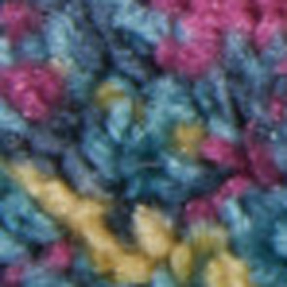 8' X 10' Blue And Orange Abstract Area Rug