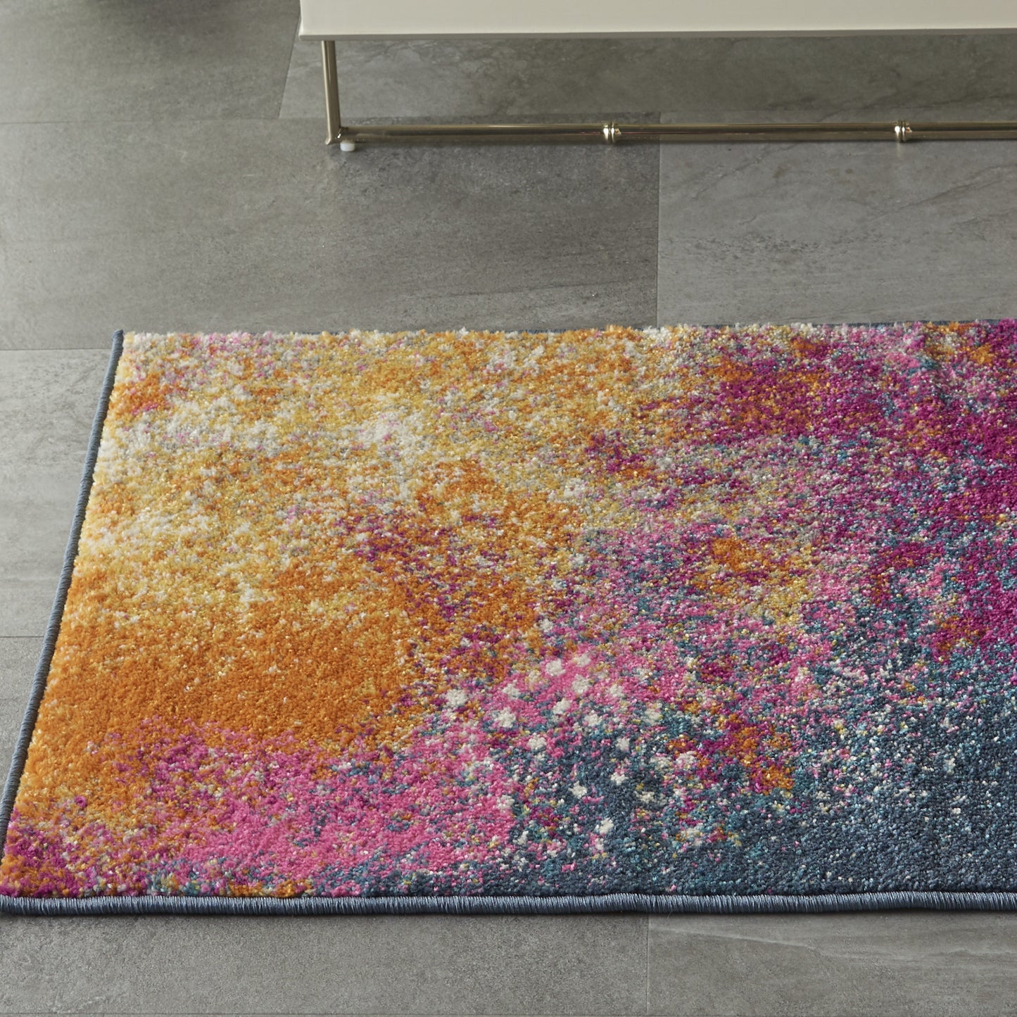 7' X 10' Sunset Abstract Power Loom Area Rug