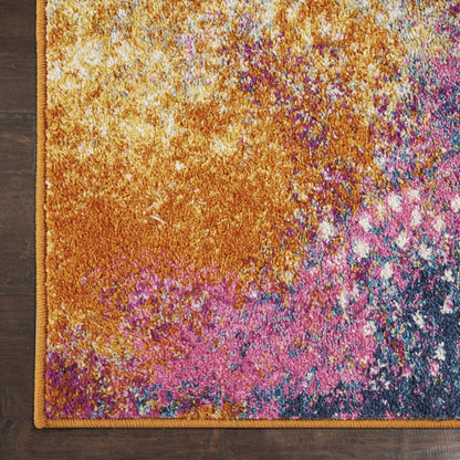 4' X 6' Sunset Abstract Power Loom Area Rug