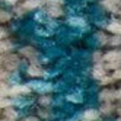 5' X 7' Blue Pink And Gold Abstract Distressed Area Rug