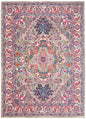 4' X 6' Light Gray And Pink Medallion Area Rug