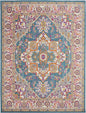 5' X 7' Teal Blue Power Loom Area Rug