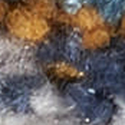 5' X 7' Gray Blue And Orange Quatrefoil Distressed Area Rug