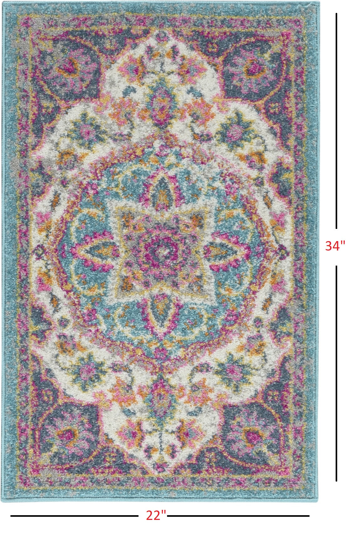 7' X 10' Pink And Green Dhurrie Area Rug