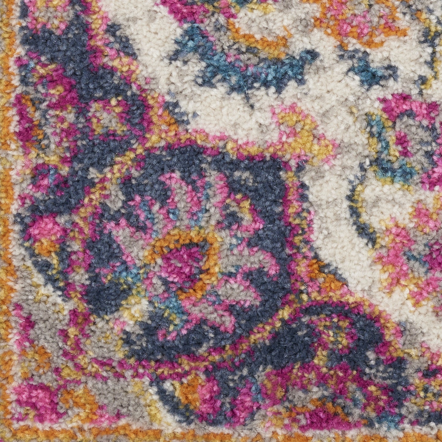 7' X 10' Pink And Green Dhurrie Area Rug