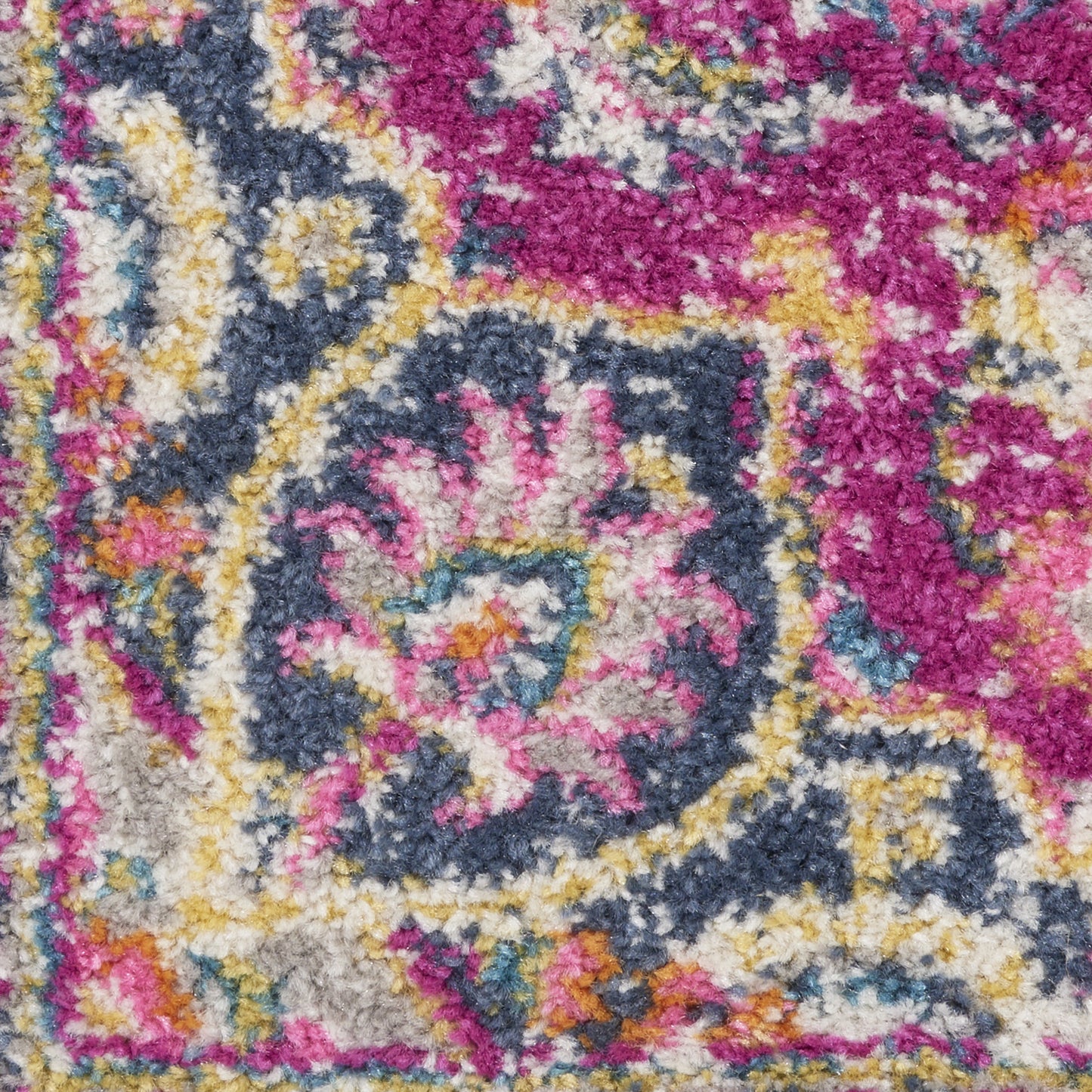 8' Pink Dhurrie Runner Rug