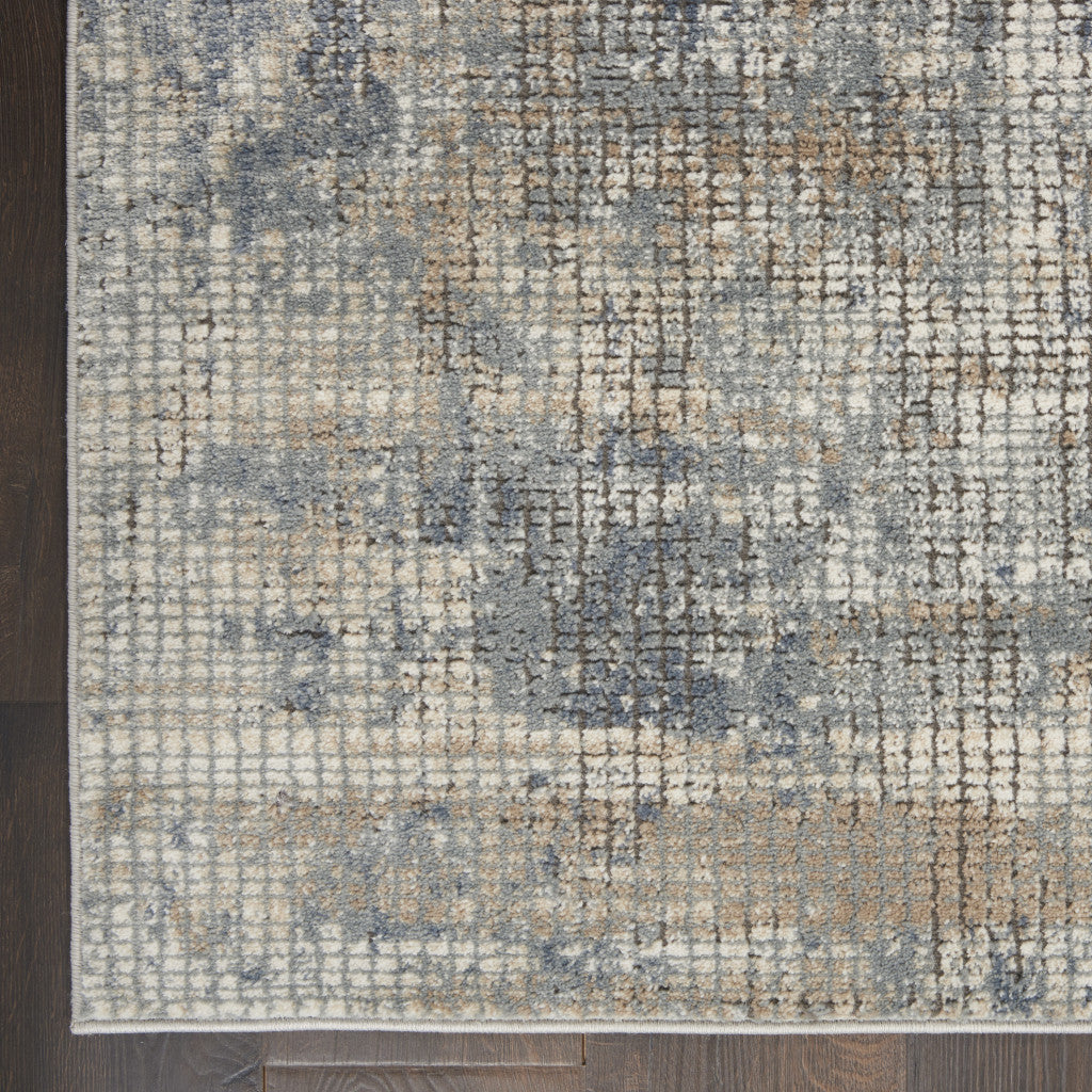 2' X 3' Gray And Ivory Medallion Distressed Area Rug