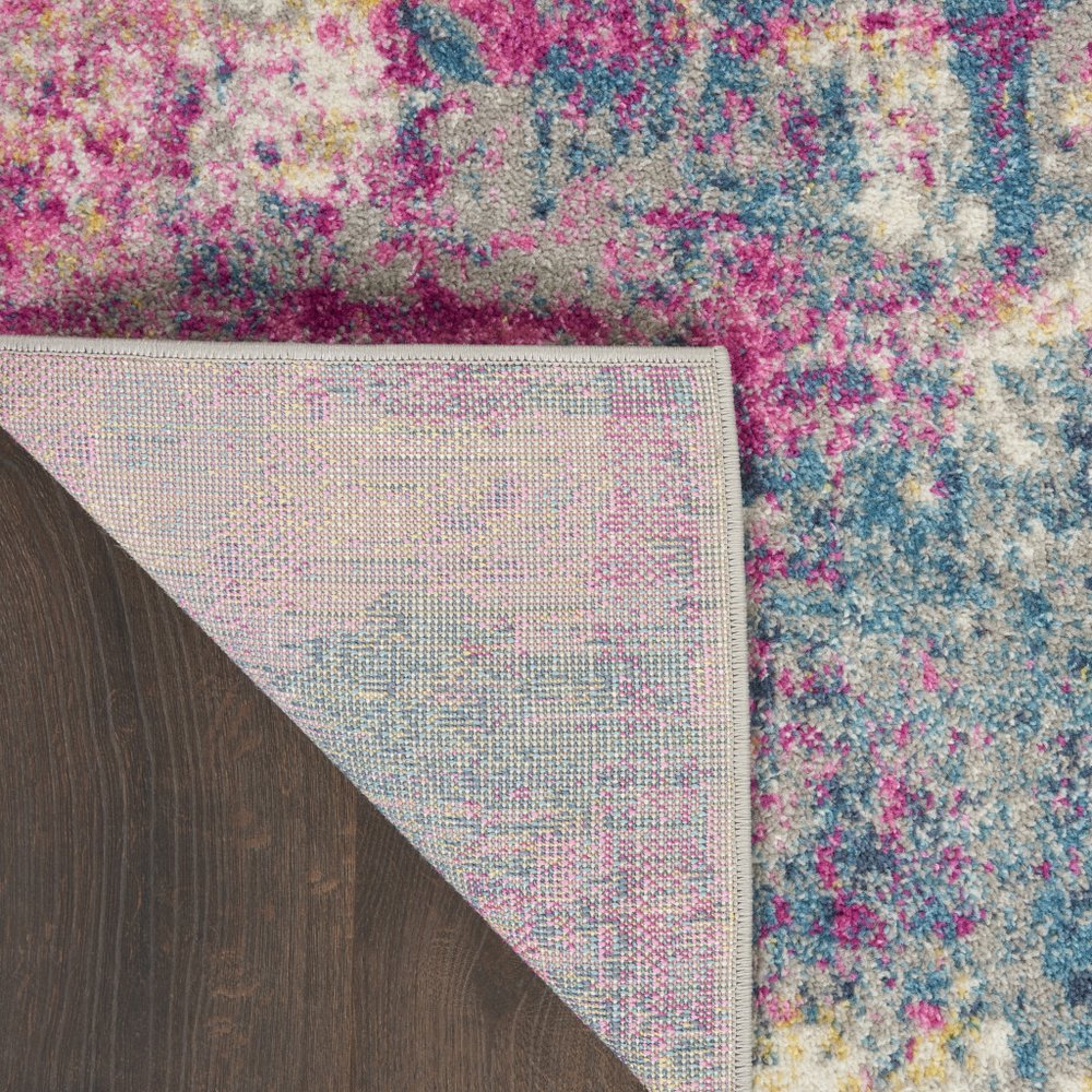 4' X 6' Ivory And Blue Abstract Area Rug