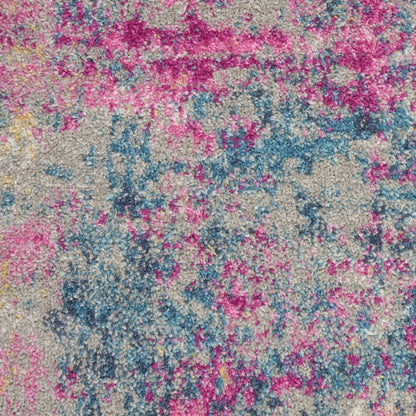 4' X 6' Ivory And Blue Abstract Area Rug