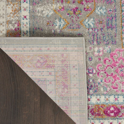5' X 7' Gray And Ivory Abstract Distressed Area Rug